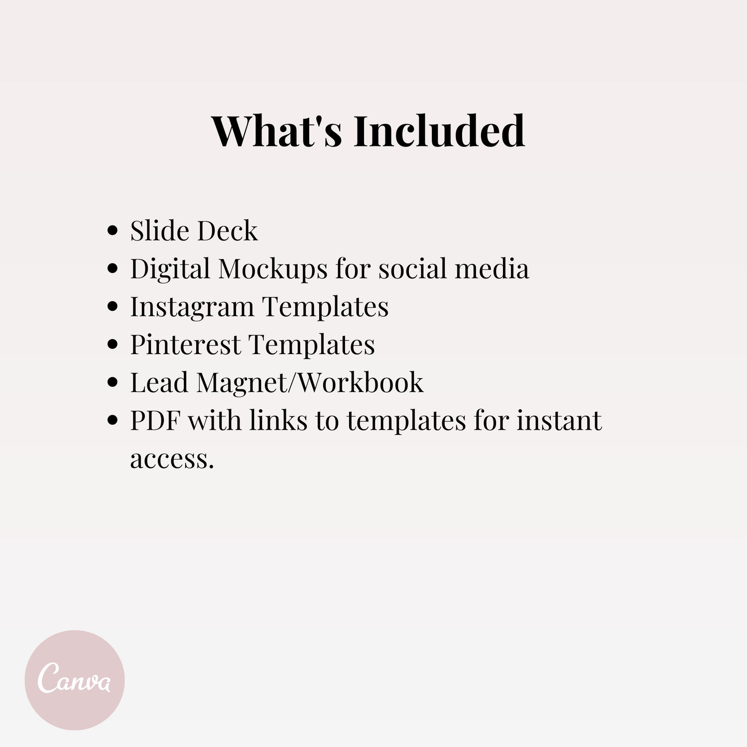 The Neutral Canva Course Creator Bundle includes slide deck templates, digital mockups for social media, instagram templates, pinterest templates, lead magnet and workbook templates, and PDF with links to instant access for your done-for-you template bundle. Quickly and affordably plan, build, and launch your next course with easily customizable templates in a dreamy, neutral aesthetic that captures your audience’s attention and converts clicks into clients. 