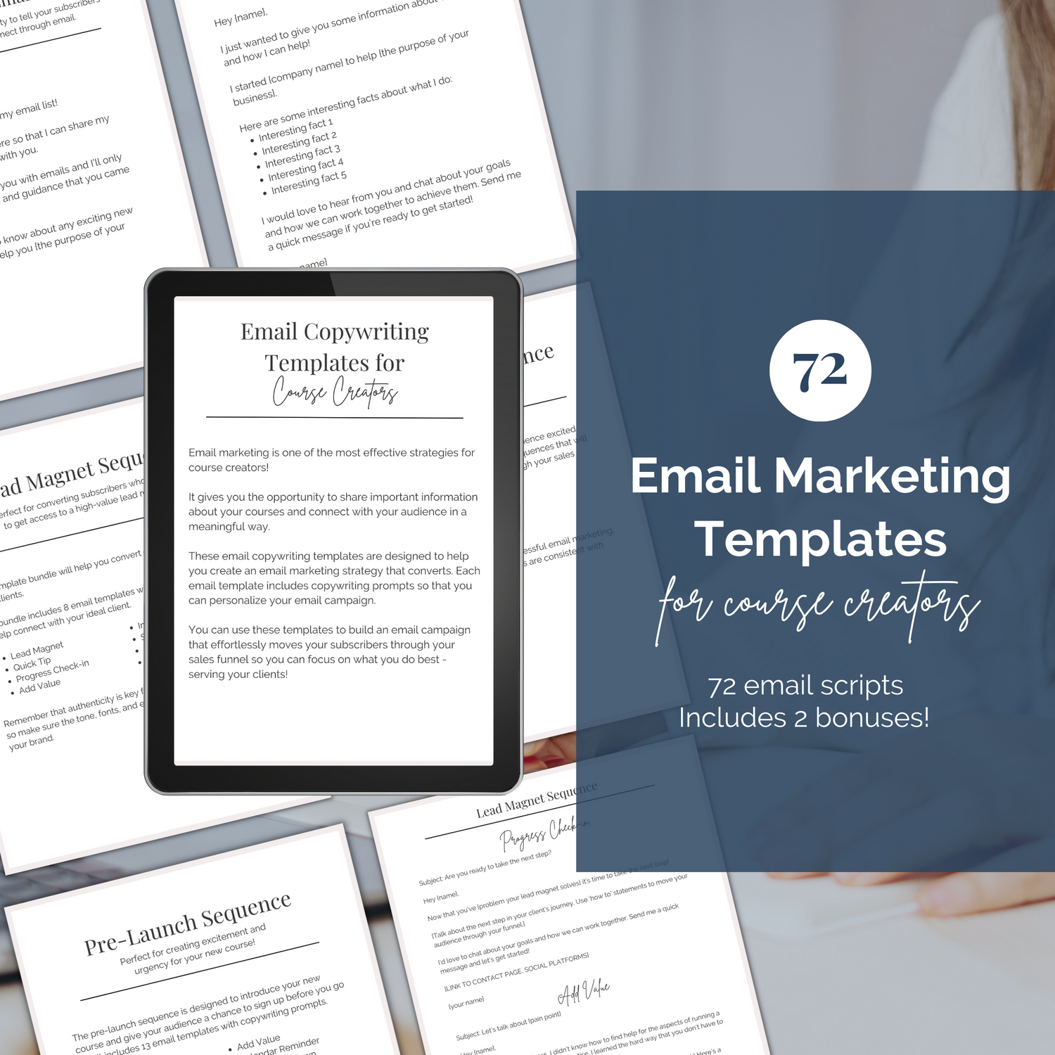 Email marketing templates for coaches and course creators